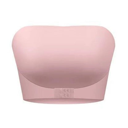 Women's Strapless Bra Seamless Wireless No Padding Front Button Bra Comfortable Smooth Silicone Everyday Non-slip Underwear