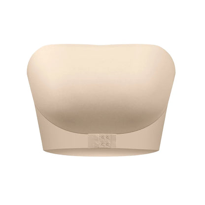 Women's Strapless Bra Seamless Wireless No Padding Front Button Bra Comfortable Smooth Silicone Everyday Non-slip Underwear